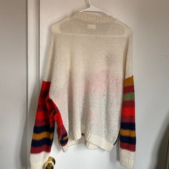 New NWT MOTHER The Long Drop Jumper Sightseeing Sweater in Orange Size Medium - Picture 6 of 6